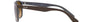 Ray-Ban RB4374 6600M2 square sunglasses for unisex in full rim plastic, with brown on grey frame, and brown lenses. 56mm in lens size, 19mm in bridge size, and 145mm in temple length.
