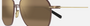 Maui Jim Mano 01 aviator sunglasses for unisex in full rim metal, with dark brown with gold stripe frame, and hcl bronze lenses. 57mm in lens size, 16mm in bridge size, and 142mm in temple length.