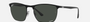 Ray-Ban RB3686 Chromance RB3686 186/K8 square sunglasses for unisex in full rim metal, with black frame, and dark grey lenses. 57mm in lens size, 19mm in bridge size, and 140mm in temple length.