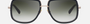 Dita Mach-One DRX 2030F BLK-12K men's full rim pilot sunglasses in a gold black titanium frame with grey gradient lenses. Features a 59 mm lens size, 17 mm bridge size, and 127 mm temple length. Available in Dubai, UAE.