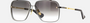 Dita Mach-Six DTS 122 05 men's full rim square sunglasses in a black rhodium/yellow gold titanium frame with dark grey gradient lenses. Features a 62 mm lens size, 12 mm bridge size, and 130 mm temple length. Available in Dubai, UAE.