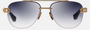 Dita Grand-Evo Two DTS 139A 01 unisex's semi-rimless aviator sunglasses in a gold black titanium frame with grey lenses. Features a 56 mm lens size, 18 mm bridge size, and 145 mm temple length. Available in Dubai, UAE.