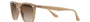 Ray-Ban RB4362 616613 square sunglasses for unisex in full rim plastic, with light brown frame, and brown lenses. 55mm in lens size, 18mm in bridge size, and 145mm in temple length.