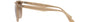 Ray-Ban RB4362 616613 square sunglasses for unisex in full rim plastic, with light brown frame, and brown lenses. 55mm in lens size, 18mm in bridge size, and 145mm in temple length.