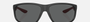 Emporio Armani EA 4199U 500187 rectangular sunglasses for men in full rim plastic, with matte black frame, and dark gray lenses. 65mm in lens size, 16mm in bridge size, and 135mm in temple length.