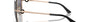 Bvlgari BV6182B 20148G butterfly sunglasses for women in semi-rimless metal, with pink gold frame, and gradient grey lenses. 60mm in lens size, 15mm in bridge size, and 140mm in temple length.