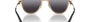 Bvlgari BV6182B 20148G butterfly sunglasses for women in semi-rimless metal, with pink gold frame, and gradient grey lenses. 60mm in lens size, 15mm in bridge size, and 140mm in temple length.