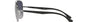 Ray-Ban RB3683 004/78 square sunglasses for men in full rim metal, with gunmetal frame, and blue grey lenses. 59mm in lens size, 15mm in bridge size, and 145mm in temple length.