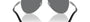 Bvlgari BV5061Q 400/B1 aviator sunglasses for men in full rim metal, with matte silver frame, and dark grey lenses. 60mm in lens size, 15mm in bridge size, and 145mm in temple length.
