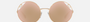 Bvlgari BV6159 20144Z round sunglasses for women in full rim metal, with gold frame, and rose gold lenses. 54mm in lens size, 20mm in bridge size, and 140mm in temple length.