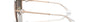 Bvlgari BV6182B 20140W butterfly sunglasses for women in semi-rimless metal, with pink gold frame, and rose gold lenses. 60mm in lens size, 15mm in bridge size, and 140mm in temple length.