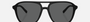 Bvlgari BV7038 5313B1 aviator sunglasses for men in full rim plastic, with matte black frame, and dark grey lenses. 57mm in lens size, 17mm in bridge size, and 140mm in temple length.