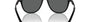 Bvlgari BV7038 5313B1 aviator sunglasses for men in full rim plastic, with matte black frame, and dark grey lenses. 57mm in lens size, 17mm in bridge size, and 140mm in temple length.