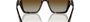 Bvlgari BV8260 504/T5 square sunglasses for women in full rim plastic, with havana frame, and brown gradient lenses. 57mm in lens size, 17mm in bridge size, and 140mm in temple length.
