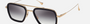 Dita Flight.006 7806B BLK-GLD men's full rim pilot sunglasses in a black gold titanium frame with grey gradient lenses. Features a 52 mm lens size, 22 mm bridge size, and 144 mm temple length. Available in Dubai, UAE.