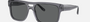 Emporio Armani EA 4197 502987 square sunglasses for men in full rim plastic, with transparent grey frame, and dark grey lenses. 57mm in lens size, 18mm in bridge size, and 145mm in temple length.