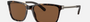 Bvlgari BV7037K 504/AN rectangular sunglasses for men in full rim plastic, with havana frame, and brown lenses. 59mm in lens size, 18mm in bridge size, and 145mm in temple length.