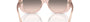 Bvlgari BV8261 55273B rectangular sunglasses for women in full rim plastic, with transparent pink frame, and pink gradient grey lenses. 55mm in lens size, 17mm in bridge size, and 140mm in temple length.