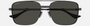 Gucci GG1441S 001 pilot sunglasses for men in full rim metal, with gunmetal frame, and grey lenses. 58mm in lens size, 16mm in bridge size, and 145mm in temple length.