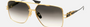 Dita Grand-Emperik DTS 159A 01 unisex's full rim pilot sunglasses in a gold black titanium frame with dark grey gradient lenses. Features a 61 mm lens size, 14 mm bridge size, and 137 mm temple length. Available in Dubai, UAE.
