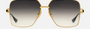 Dita Grand-Emperik DTS 159A 01 unisex's full rim pilot sunglasses in a gold black titanium frame with dark grey gradient lenses. Features a 61 mm lens size, 14 mm bridge size, and 137 mm temple length. Available in Dubai, UAE.