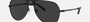 Bvlgari BV5061Q 128/48 aviator sunglasses for men in full rim metal, with matte black frame, and black lenses. 60mm in lens size, 15mm in bridge size, and 145mm in temple length.