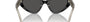 Bvlgari BV8256 501/87 cat-eye sunglasses for women in full rim plastic, with black frame, and dark grey lenses. 53mm in lens size, 21mm in bridge size, and 145mm in temple length.
