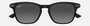 Maui Jim Mana'olana 02 square sunglasses for unisex in full rim plastic front/metal temple, with shiny black with gunmetal frame, and neutral grey lenses. 51mm in lens size, 18mm in bridge size, and 145mm in temple length.