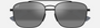Maui Jim Piwai Asian Fit 02 aviator sunglasses for unisex in full rim metal, with matte black with grey frame, and neutral grey lenses. 58mm in lens size, 17mm in bridge size, and 138mm in temple length.