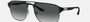 Emporio Armani EA 2144 336511 pilot sunglasses for men in full rim metal, with matte gunmetal/black frame, and polar grey gradient lenses. 60mm in lens size, 16mm in bridge size, and 145mm in temple length.