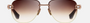 Dita Grand-Evo One DTS 138A 02 unisex's semi-rimless aviator sunglasses in a gold havana titanium frame with dark brown gradient lenses. Features a 57 mm lens size, 16 mm bridge size, and 145 mm temple length. Available in Dubai, UAE.