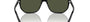 Ray-Ban Bill One RB2205 901/31 square sunglasses for unisex in full rim plastic, with black frame, and green lenses. 57mm in lens size, 16mm in bridge size, and 145mm in temple length.