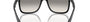 Ray-Ban Boyfriend Two RB4547 601/32 square sunglasses for men in full rim plastic, with black frame, and light grey lenses. 60mm in lens size, 18mm in bridge size, and 145mm in temple length.