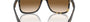 Ray-Ban Boyfriend Two RB4547 710/51 square sunglasses for men in full rim plastic, with havana frame, and light brown lenses. 60mm in lens size, 18mm in bridge size, and 145mm in temple length.