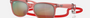 Ray-Ban Junior New Wayfarer Kids RJ9052S 7145A8 square sunglasses for kids in full rim injected, with polished opal red frame, and orange lenses. 47mm in lens size, 15mm in bridge size, and 125mm in temple length.