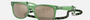 Ray-Ban Junior New Wayfarer Kids RJ9052S 71465A square sunglasses for kids in full rim injected, with polished opal green frame, and dark gold lenses. 47mm in lens size, 15mm in bridge size, and 125mm in temple length.