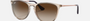 Ray-Ban Junior Erika Kids RJ9060S 710813 phantos sunglasses for kids in full rim injected, with transparent light brown frame, and gradient brown lenses. 50mm in lens size, 15mm in bridge size, and 130mm in temple length.