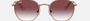 Ray-Ban Junior Rob Kids RJ9572S 291/8H irregular sunglasses for kids in full rim metal, with polished rose gold frame, and violet lenses. 48mm in lens size, 19mm in bridge size, and 130mm in temple length.