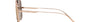 Bvlgari BV6169 20140W round sunglasses for women in full rim metal, with pink gold frame, and rose gold lenses. 53mm in lens size, 20mm in bridge size, and 140mm in temple length.