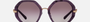 Bvlgari BV8242B 55178H irregular sunglasses for women in full rim plastic, with marbled amethyst frame, and violet gradient lenses. 55mm in lens size, 21mm in bridge size, and 140mm in temple length.