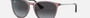 Ray-Ban Junior Erika Kids RJ9060S 71078G phantos sunglasses for kids in full rim injected, with polished transparent violet frame, and grey gradient lenses. 50mm in lens size, 15mm in bridge size, and 130mm in temple length.