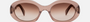 Celine CL40194U 45F square sunglasses for women in full rim acetate, with brown crystal frame, and gradient brown lenses. 52mm in lens size, 22mm in bridge size, and 145mm in temple length.