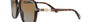 Bvlgari BV8228B 504/T5 oversized sunglasses for women in full rim plastic, with havana frame, and dark brown lenses. 57mm in lens size, 19mm in bridge size, and 140mm in temple length.