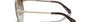 Bvlgari BV6180KB 278/T5 square sunglasses for women in full rim metal, with pale gold plated frame, and brown gradient lenses. 57mm in lens size, 17mm in bridge size, and 140mm in temple length.