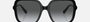 Bvlgari BV8228B 501/T3 oversized sunglasses for women in full rim plastic, with black frame, and grey gradient lenses. 57mm in lens size, 19mm in bridge size, and 140mm in temple length.