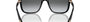 Bvlgari BV8228B 501/T3 oversized sunglasses for women in full rim plastic, with black frame, and grey gradient lenses. 57mm in lens size, 19mm in bridge size, and 140mm in temple length.