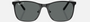 Ray-Ban Junior RJ9551S 295/81 square sunglasses for kids in full rim metal, with polished black on silver
  frame, and dark grey polarized lenses. 48mm in lens size, 16mm in bridge size, and 125mm in temple length.