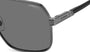 Carrera 1055/S V81 pilot sunglasses for men in full rim metal, with dark grey frame, and grey lenses. 62mm in lens size, 15mm in bridge size, and 145mm in temple length.