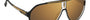 Carrera 1057/S 2M2 pilot sunglasses for men in full rim plastic, with black gold frame, and gold lenses. 64mm in lens size, 11mm in bridge size, and 135mm in temple length.