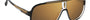 Carrera 1058/S 2M2 pilot sunglasses for men in full rim plastic, with black gold frame, and gradient brown lenses. 63mm in lens size, 11mm in bridge size, and 135mm in temple length.